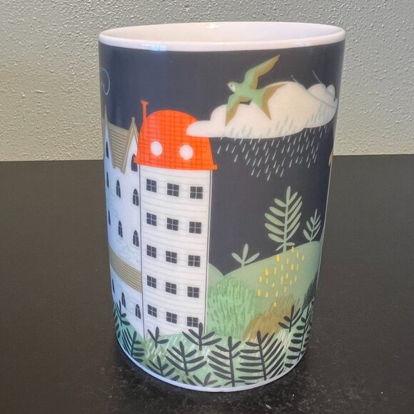 DANICA STUDIO Hill and Dale Porcelain Mug ~  Scenic Community Tall Row Houses - Picture 3 of 10